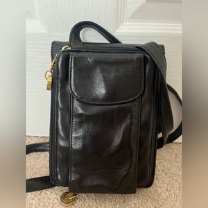 Perlina Black Crossbody Bag